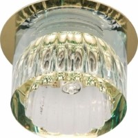 Светильник потолочный JCD9 35W G9 прозрачный,золото JD160