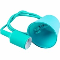 Патрон со шнуром 1м 230V E27 мятный LH127