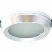 Светильник потолочный MR16 G5.3 с матовым стеклом алюминий DL209S