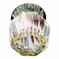 Светильник потолочный JC G4 с многоцветным стеклом хром C1038S