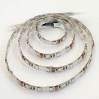 Лента светодиодная 60SMD(5050)/m 14.4W/m 12V 5m 2 белых + 1 теплый белый на белом основании LS607