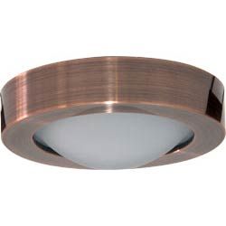 Светильник потолочный MR16 G5.3 с матовым стеклом медь DL204