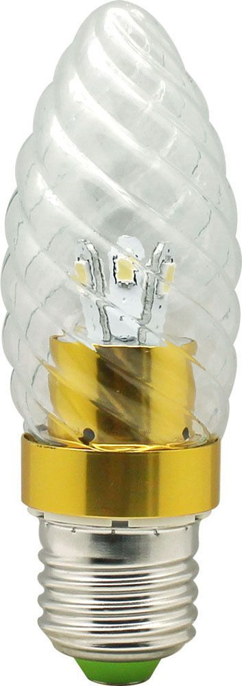 Лампа СДЛ 6LED(3.5W) 230V E27 4000K золото LB-77 Feron