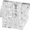 Светильник встраиваемый с разноцветной LED подсветкой Feron JD106 JCD9 прозрачный