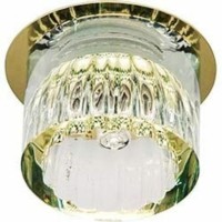Светильник потолочный JCD9 35W G9 прозрачный,золото JD160