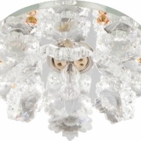 Светильник встраиваемый Feron 1540 потолочный JCD9 G9 желтый-прозрачный