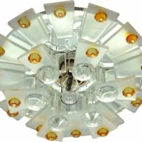 Светильник потолочный JCD9 Max35W G9 прозрачный-матовый -желтый прозрачный 1560