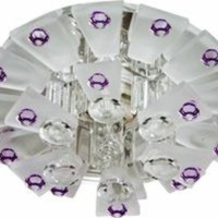 Светильник потолочный JCD9 Max35W G9 прозрачный-матовый -сиреневый прозрачный 1560