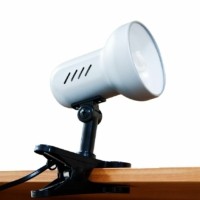 Светильник настольный ESB 9W 230V Е27 серебро c лампой DE1600