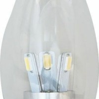 Лампа СДЛ 6LED(3.5W) 230V E14 4000K хром LB-71 Feron