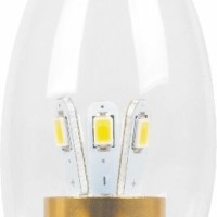 Лампа СДЛ 6LED(3.5W) 230V E14 6400K золото LB-71 Feron