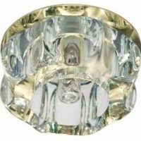 Светильник потолочный JCD9 35W G9 прозрачный,золото JD159