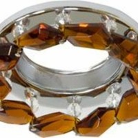 Светильник потолочный JCDR G5.3 с коричневым стеклом хром с лампой CD4127