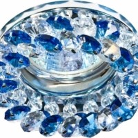 Светильник встраиваемый Feron CD4141 потолочный MR16 G5.3 синий хром