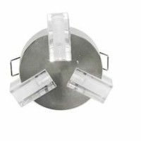 Светильник потолочный JC 3*10W G4 с прозрачным стеклом алюминий DL4167