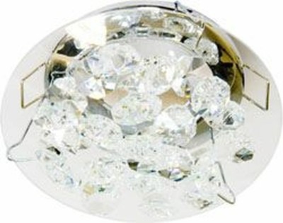 Светильник потолочный MR16 G5.3 с прозрачным стеклом хром CD4204