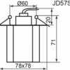 Светильник встраиваемый Feron JD57S потолочный JC G4 прозрачный