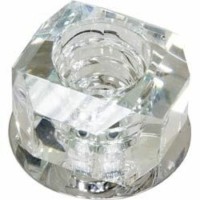 Светильник потолочный JC G4 с прозрачным стеклом хром JD64-CL