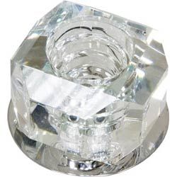 Светильник потолочный JC G4 с прозрачным стеклом хром JD64-CL