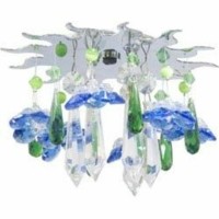 50W хром светильник декоративный со стеклом под галогенную лампу MR-16 G5.3