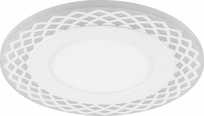 Светильник светодиодный Feron AL2880 встраиваемый 9W 4000K и подсветка 3000К белый