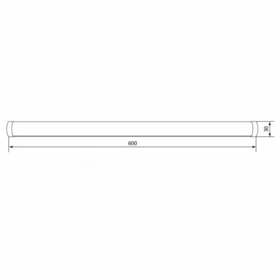 Светильник светодиодный 60LEDs 4000K 12W в пластиковом корпусе IP44 AL5048 — изображение 4