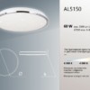 Светильник светодиодный управляемый накладной Feron AL5150 тарелка 60W 3000К-6500K белый