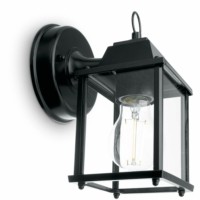 Светильник садово-парковый Feron PL200 на стену вниз 60Вт E27 230В черный