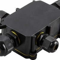 Коробка КМЭР 450В 140х100х36мм водонепроницаемая на 4 выхода чёрная Feron LD524