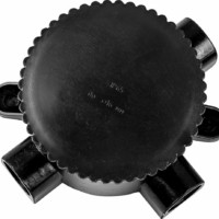 Коробка КМЭР ОП 660В 165х65х165мм чёрная Feron КЭМ 2-660-4