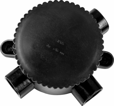 Коробка КМЭР ОП 660В 165х65х165мм чёрная Feron КЭМ 2-660-4