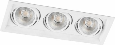 Светильник светодиодный Feron AL203 карданный 3x12W 4000K 35 градусов белый