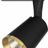 Светильник светодиодный Feron AL111 трековый на шинопровод 20W 4000K 35 градусов черный с золотой рамкой