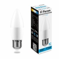 Лампа СДЛ Feron LB-770 Свеча E27 11Вт 6400K