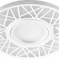 Светильник встраиваемый с LED подсветкой Feron CD991 потолочный MR16 G5.3 белый