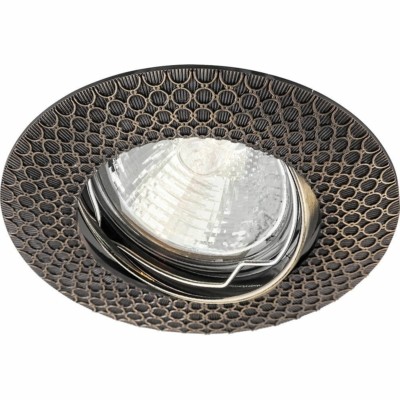 Светильник встраиваемый Feron DL6241 потолочный MR16 G5.3 античное золото