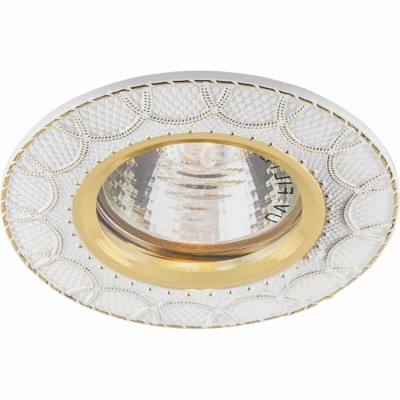 Светильник встраиваемый Feron DL6243 потолочный MR16 G5.3 белый золото