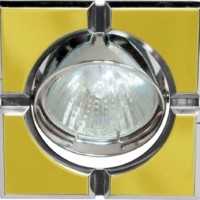 Светильник встраиваемый Feron 098T-MR16-S потолочный MR16 G5.3 золото-хром