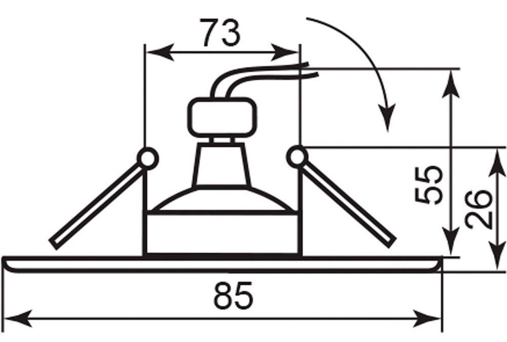 Светильник потолочный MR16 G5.3 черный-золото 098T-MR16-S — изображение 2