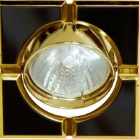 Светильник потолочный MR16 G5.3 черный-золото 098T-MR16-S