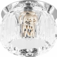 Светильник встраиваемый Feron JD176 потолочный JCD9 G9 прозрачный хром