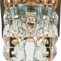 Светильник встраиваемый Feron JD183 потолочный JCD9 G9 прозрачно-золотистый