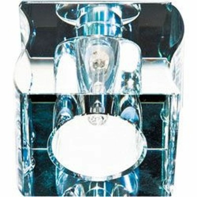 Светильник потолочный JCD G9 с прозрачным стеклом хром с лампой CD19