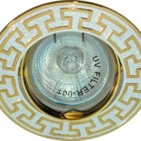 Светильник встраиваемый Feron 2008DL потолочный MR16 G5.3 серебро-золото