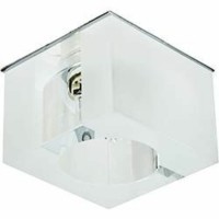 Светильник потолочный JCD G9 с матовым стеклом хром с лампой CD21