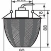 Светильник встраиваемый Feron CD2114 потолочный JCD9 G9 прозрачно-красный