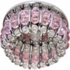 Светильник потолочный JCD9 G9 с прозрачным и розовым стеклом хром с лампой CD2119
