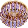 Светильник потолочный JCD9 G9 с сиреневым стеклом золото с лампой CD2119