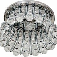 Светильник потолочный JCD9 35Вт G9 с прозрачным стеклом хром CD2120