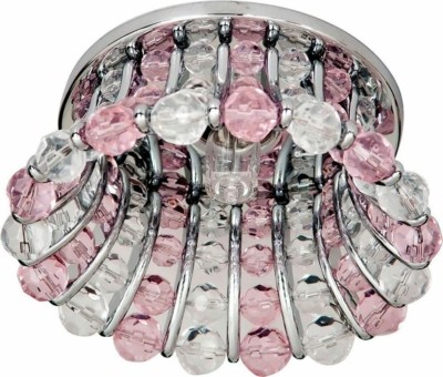 Светильник встраиваемый Feron CD2120 потолочный JCD9 G9 прозрачно-розовый хром